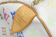 画像をギャラリービューアに読み込む, LOUIS VUITTON ルイヴィトン キーポル45 ボストンバッグ M92641 モノグラム マルチカラー ホワイト 村上隆 美品 中古 4b009463