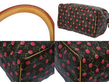 画像をギャラリービューアに読み込む, 極美品 LOUIS VUITTON ルイヴィトン スピーディ25 ハンドバッグ M95009 モノグラム チェリー ブラウン 村上隆 中古 4b009466