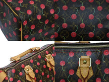 画像をギャラリービューアに読み込む, 極美品 LOUIS VUITTON ルイヴィトン スピーディ25 ハンドバッグ M95009 モノグラム チェリー ブラウン 村上隆 中古 4b009466