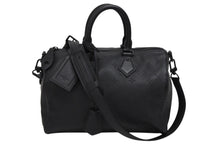 画像をギャラリービューアに読み込む, 極美品 LOUIS VUITTON ルイヴィトン スピーディ P9 バンドリエール 30 ハンドバッグ M13904 モノグラム ウルトラブラック 中古 4b009469