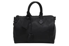 画像をギャラリービューアに読み込む, 極美品 LOUIS VUITTON ルイヴィトン スピーディ P9 バンドリエール 30 ハンドバッグ M13904 モノグラム ウルトラブラック 中古 4b009469
