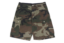 画像をギャラリービューアに読み込む, 極美品 CHROME HEARTS クロムハーツ Devil Dog Shorts デビルドッグ カーゴショーツ サイズ31 CHクロスパッチ カモフラ柄 中古 4b009472