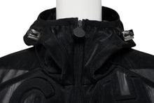 画像をギャラリービューアに読み込む, 新品未使用 CHANEL シャネル メッシュ アノラックジャケット P60972V46493 サイズ34 ココマーク ブラック 中古 4b009474