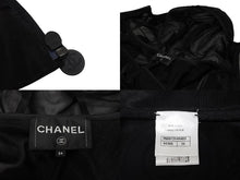 画像をギャラリービューアに読み込む, 新品未使用 CHANEL シャネル メッシュ アノラックジャケット P60972V46493 サイズ34 ココマーク ブラック 中古 4b009474