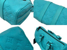 画像をギャラリービューアに読み込む, 極美品 LOUIS VUITTON ルイヴィトン ハンドバッグ バンドリエール25 M11996 モノグラム トリヨン レザー ブルー 中古 4b009475