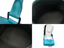 画像をギャラリービューアに読み込む, 極美品 LOUIS VUITTON ルイヴィトン ハンドバッグ バンドリエール25 M11996 モノグラム トリヨン レザー ブルー 中古 4b009475