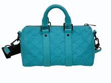 画像をギャラリービューアに読み込む, 極美品 LOUIS VUITTON ルイヴィトン ハンドバッグ バンドリエール25 M11996 モノグラム トリヨン レザー ブルー 中古 4b009475