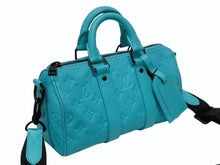 画像をギャラリービューアに読み込む, 極美品 LOUIS VUITTON ルイヴィトン ハンドバッグ バンドリエール25 M11996 モノグラム トリヨン レザー ブルー 中古 4b009475