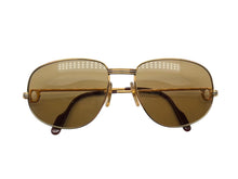 画像をギャラリービューアに読み込む, CARTIER カルティエ オーバル サングラス アイウェア サイズ130 トリニティ ゴールド GP 美品 中古 4b009478