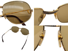 画像をギャラリービューアに読み込む, CARTIER カルティエ オーバル サングラス アイウェア サイズ130 トリニティ ゴールド GP 美品 中古 4b009478