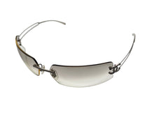 画像をギャラリービューアに読み込む, 極美品 CHANEL シャネル リムレス サングラス 4051-B c.193/6I サイズ74□12 120 ココマーク ラインストーン クリア シルバー 中古 4b009482