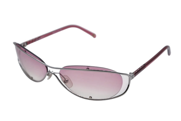 極美品 CHANEL シャネル サングラス アイウェア 4020 c.146/58 サイズ61□15 125 ココマーク ピンク シルバー 中古 4b009483