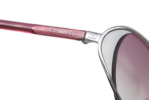極美品 CHANEL シャネル サングラス アイウェア 4020 c.146/58 サイズ61□15 125 ココマーク ピンク シルバー 中古 4b009483