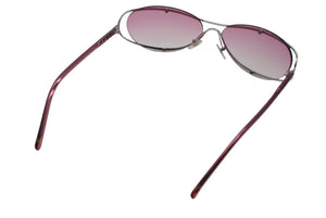 極美品 CHANEL シャネル サングラス アイウェア 4020 c.146/58 サイズ61□15 125 ココマーク ピンク シルバー 中古 4b009483