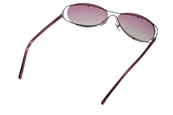 極美品 CHANEL シャネル サングラス アイウェア 4020 c.146/58 サイズ61□15 125 ココマーク ピンク シルバー 中古 4b009483