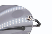 画像をギャラリービューアに読み込む, 極美品 CHANEL シャネル リムレス サングラス アイウェア 2051 c.124 サイズ54□16 130 ココマーク グレー シルバー 中古 4b009487