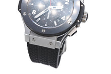 画像をギャラリービューアに読み込む, HUBLOT ウブロ ビッグバン スチールセラミック 44MM 腕時計 301.SB.131.RX 黒文字盤 ステンレススチール ラバー 自動巻き 美品 中古 4b009493