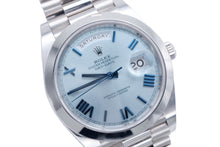 画像をギャラリービューアに読み込む, 極美品 ロレックス ROLEX デイデイト 40 228206 16年ギャラ ブライト プラチナ文字盤 中古 4b009498