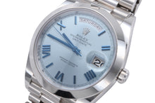 画像をギャラリービューアに読み込む, 極美品 ロレックス ROLEX デイデイト 40 228206 16年ギャラ ブライト プラチナ文字盤 中古 4b009498