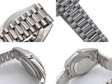 画像をギャラリービューアに読み込む, 極美品 ロレックス ROLEX デイデイト 40 228206 16年ギャラ ブライト プラチナ文字盤 中古 4b009498