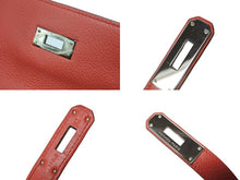 画像をギャラリービューアに読み込む, HERMES エルメス KELLY ケリー 35 2WAY ハンドバッグ 内縫い トゴ ルビー シルバー金具 ◻︎N刻印 (2010年製) 美品 中古 4b009503