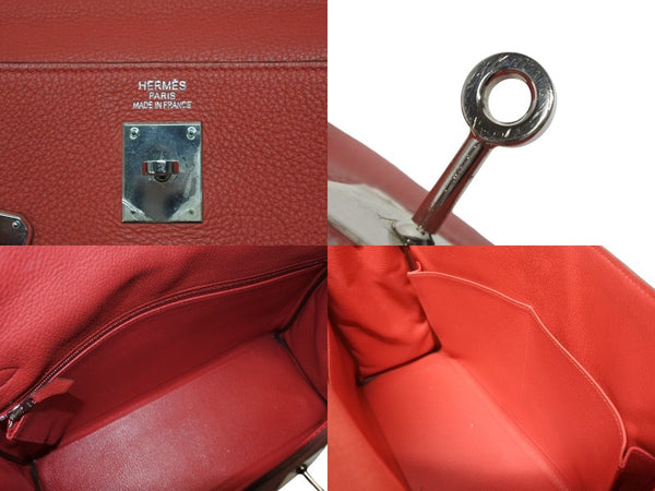 HERMES エルメス KELLY ケリー 35 2WAY ハンドバッグ 内縫い トゴ ルビー シルバー金具 ◻︎N刻印 (2010年製) 美品 中古 4b009503