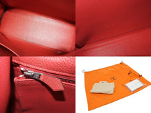 画像をギャラリービューアに読み込む, HERMES エルメス KELLY ケリー 35 2WAY ハンドバッグ 内縫い トゴ ルビー シルバー金具 ◻︎N刻印 (2010年製) 美品 中古 4b009503