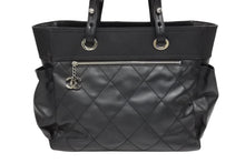 画像をギャラリービューアに読み込む, 新品同様 CHANEL シャネル パリビアリッツ トートバッグMM ココマーク A34209 コーティングキャンバス レザー シルバー金具 中古 4b009506