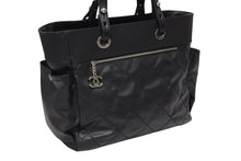 画像をギャラリービューアに読み込む, 新品同様 CHANEL シャネル パリビアリッツ トートバッグMM ココマーク A34209 コーティングキャンバス レザー シルバー金具 中古 4b009506