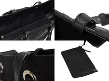 画像をギャラリービューアに読み込む, 新品同様 CHANEL シャネル パリビアリッツ トートバッグMM ココマーク A34209 コーティングキャンバス レザー シルバー金具 中古 4b009506