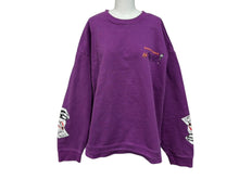 Load image into Gallery viewer, CHROME HEARTS × MATTY BOY クロムハーツ×マッティボーイ グラフィック オーバーサイズ クルーネック スウェット パープル サイズ XXL 中古 美品 009511