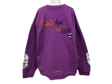 Load image into Gallery viewer, CHROME HEARTS × MATTY BOY クロムハーツ×マッティボーイ グラフィック オーバーサイズ クルーネック スウェット パープル サイズ XXL 中古 美品 009511