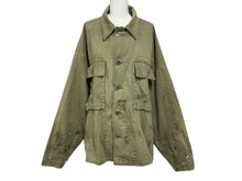 画像をギャラリービューアに読み込む, 極美品 READY MADE レディメイド 24FW ヘリンボーン シャツジャケット RE-CO-KH-00-00-259 サイズ3 ヴィンテージ加工 中古 4b009514