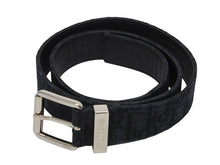 Load image into Gallery viewer, 新品同様 DIOR ディオール オブリーク CD ベルト ベルトストラップ MA121 ネイビー サイズ90 中古 4b009529