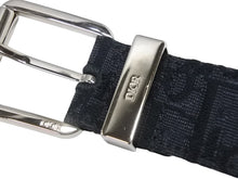 Load image into Gallery viewer, 新品同様 DIOR ディオール オブリーク CD ベルト ベルトストラップ MA121 ネイビー サイズ90 中古 4b009529