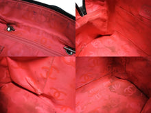 画像をギャラリービューアに読み込む, CHANEL シャネル カンボンライン マルチポケット カンボンライン ボストンバッグ 9番台 カーフレザー ブラック ピンク 中古 4b009532