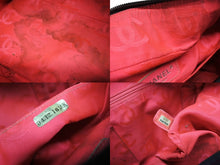 画像をギャラリービューアに読み込む, CHANEL シャネル カンボンライン マルチポケット カンボンライン ボストンバッグ 9番台 カーフレザー ブラック ピンク 中古 4b009532