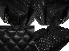 画像をギャラリービューアに読み込む, CHANEL シャネル カンボンライン マルチポケット カンボンライン ボストンバッグ 9番台 カーフレザー ブラック ピンク 中古 4b009532