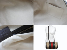画像をギャラリービューアに読み込む, GUCCI グッチ ミニボストンバッグ ハンドバッグ シェリーライン 269876 502752 GGキャンバス ベージュ ゴールド金具 美品 中古 4b009536