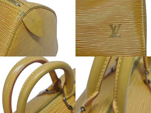 画像をギャラリービューアに読み込む, LOUIS VUITTON ルイヴィトン スピーディ25 ハンドバッグ ボストンバッグ M43019 エピレザー イエロー ゴールド金具 美品 中古 4b009538