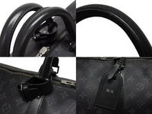 画像をギャラリービューアに読み込む, 新品同様 LOUIS VUITTON ルイヴィトン キーポル バンドリエール55 ボストンバッグ M40605 モノグラムエクリプス 中古 4b009540