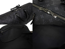 画像をギャラリービューアに読み込む, 新品同様 LOUIS VUITTON ルイヴィトン キーポル バンドリエール55 ボストンバッグ M40605 モノグラムエクリプス 中古 4b009540