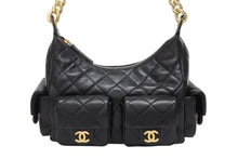 画像をギャラリービューアに読み込む, 新品同様 CHANEL シャネル ホーボー チェーンワンショルダーバッグ AS5339 ランダム番台 ココマーク ラムスキン マルチポケット 中古 4b009541