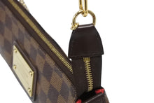 画像をギャラリービューアに読み込む, 極美品 LOUIS VUITTON ルイヴィトン エヴァ ショルダーバッグ N55213 ダミエ エベヌ ブラウン ゴールド金具 中古 4b009545