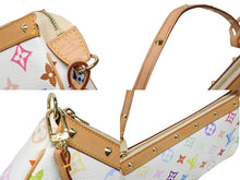 画像をギャラリービューアに読み込む, 新品同様 LOUIS VUITTON ルイヴィトン ポシェット アクセソワール アクセサリーポーチ M92649 ホワイト マルチカラー 村上隆 中古 4b009546