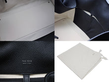 Load image into Gallery viewer, THE ROW ザロウ マルゴー15 ハンドバッグ ブラック レザー シルバー金具 美品 中古 4b009547