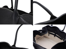 Load image into Gallery viewer, THE ROW ザロウ マルゴー15 ハンドバッグ ブラック レザー シルバー金具 美品 中古 4b009547