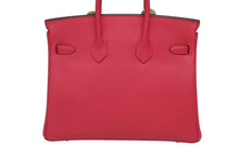 画像をギャラリービューアに読み込む, 新品未使用 HERMES エルメス ハンドバッグ K刻印 バーキン25 ヴォースイフト フランボワーズ シルバー金具 中古 4b009549