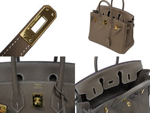 画像をギャラリービューアに読み込む, 新品同様 HERMES エルメス バーキン25 トゴ ハンドバッグ U刻印 エトゥープ ゴールド金具 中古 4b009550