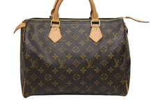画像をギャラリービューアに読み込む, 極美品 LOUISVUITTON ルイヴィトン スピーディ35 ハンドバッグ M41526 モノグラムキャンバス ゴールド金具 ブラウン 中古 4b009552